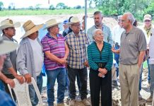 Miguel Ángel Navarro y Beatriz Estrada fortalecen el campo con obra hidráulica en Compostela