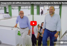 Inauguración del edificio docencia universidad tecnológica de Bahía de Banderas